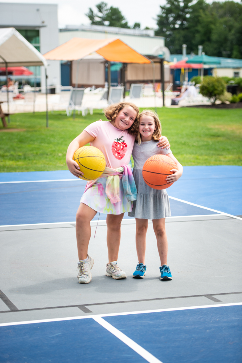 girls playing basketball